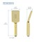 Kibi Cube 3 Settings ABS Handheld Shower Head - Brushed Gold HS1002BG - alternate 3